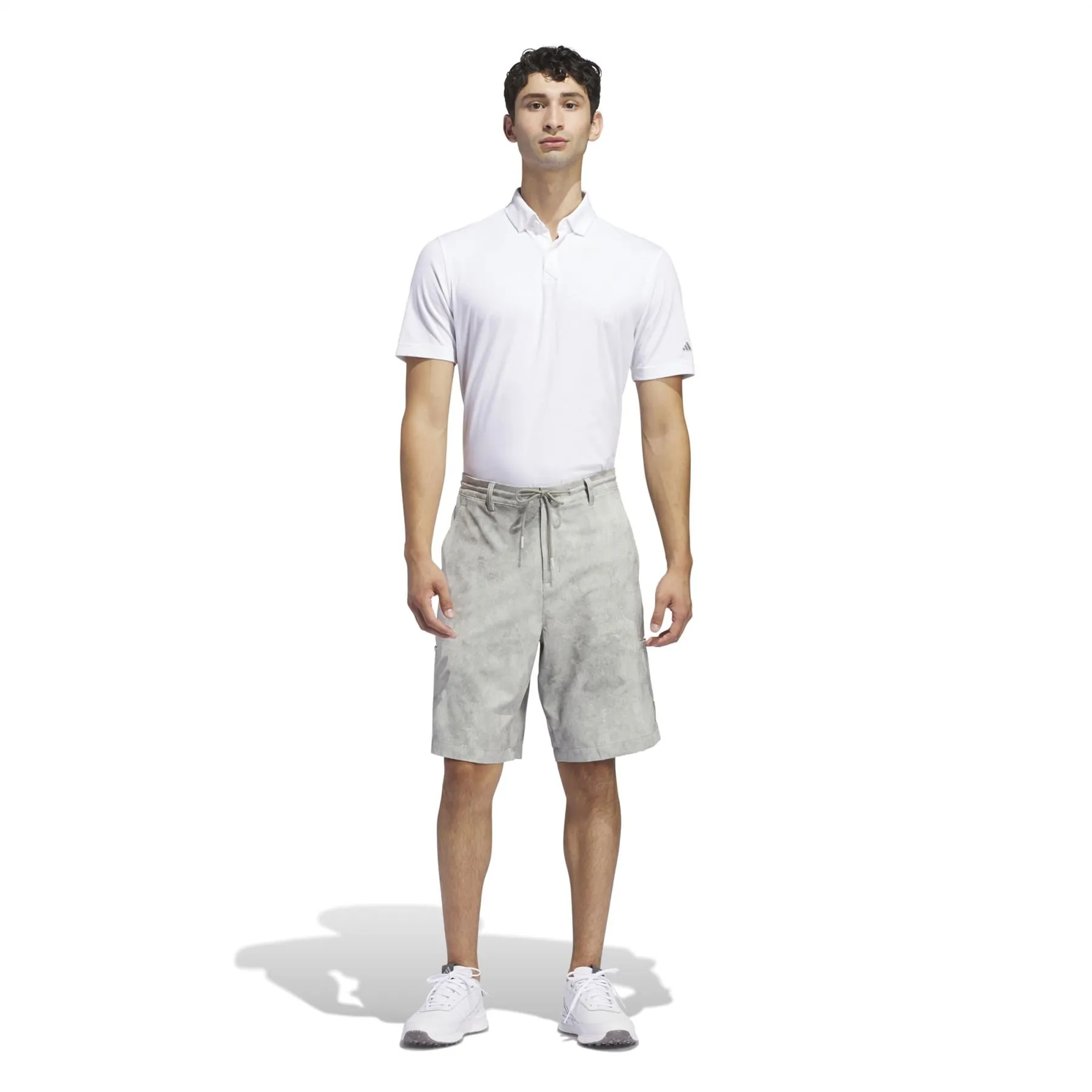 10 Inch Adicross Print Design Shorts Silver Pebble - SS24