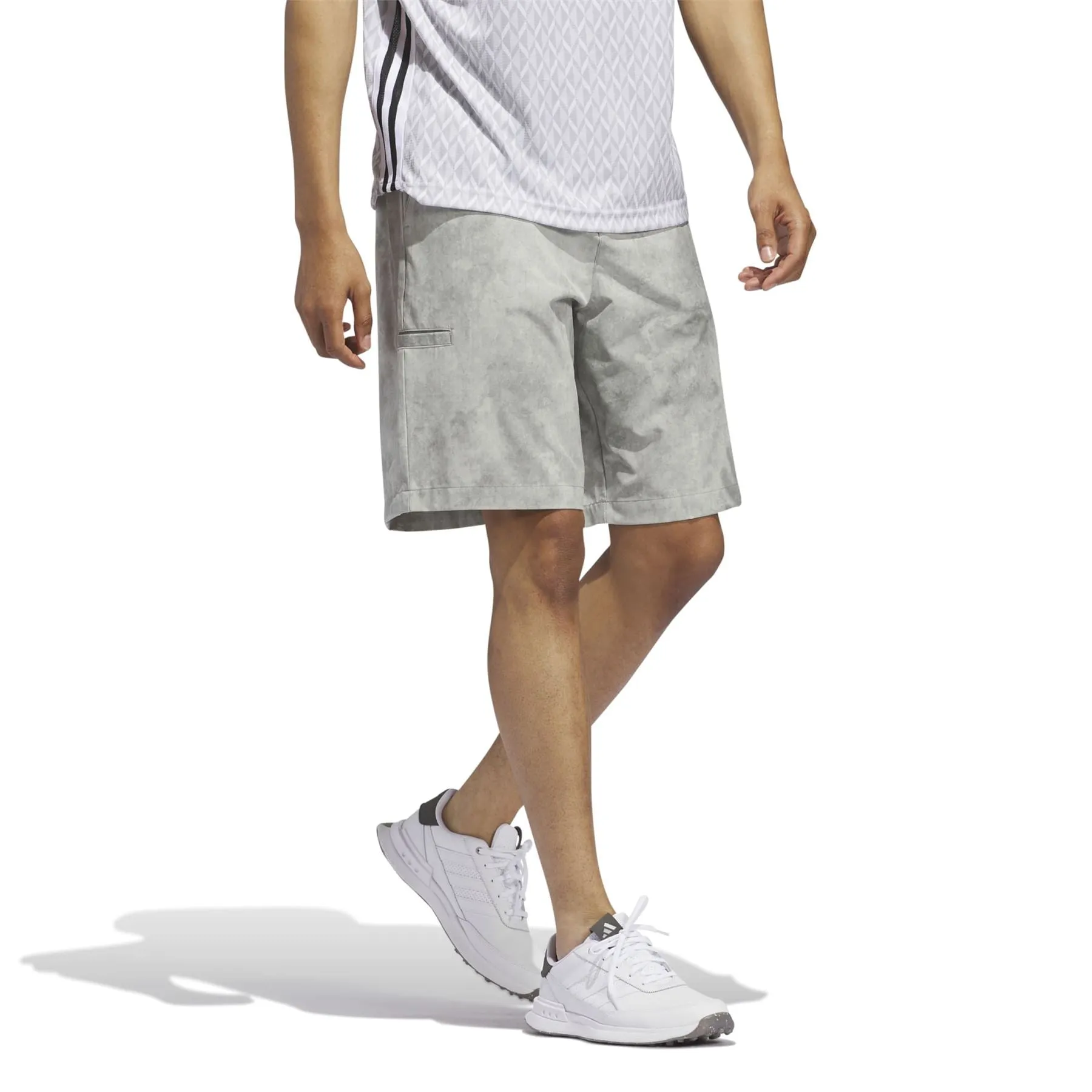 10 Inch Adicross Print Design Shorts Silver Pebble - SS24