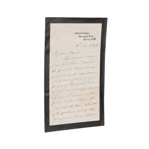 1871 ROBERT MOFFAT. 3pp Autograph Letter on Solemn Responsibility of the Ministry.