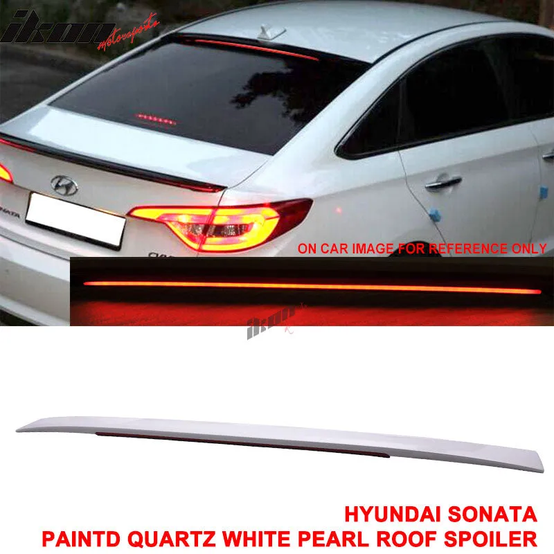 2015-2017 Hyundai Sonata Painted ABS Roof Spoiler W/ LED Light Bar