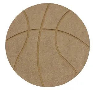 9" Wooden Basketball, Unfinished