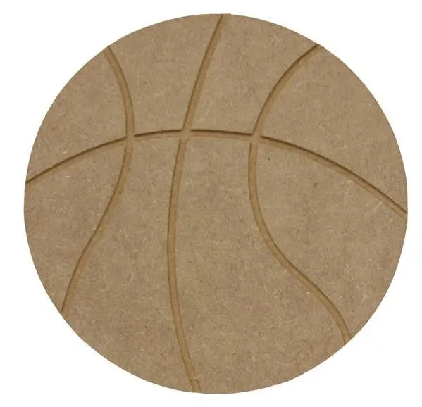 9" Wooden Basketball, Unfinished