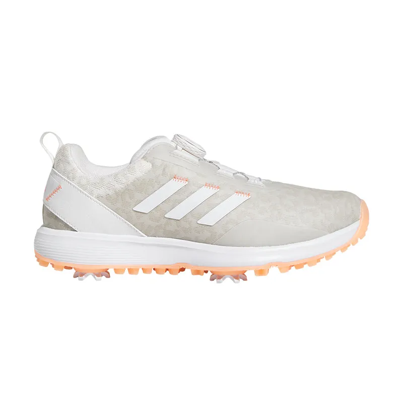 ADIDAS S2G BOA Women's Spiked Shoes (White/White/Coral)