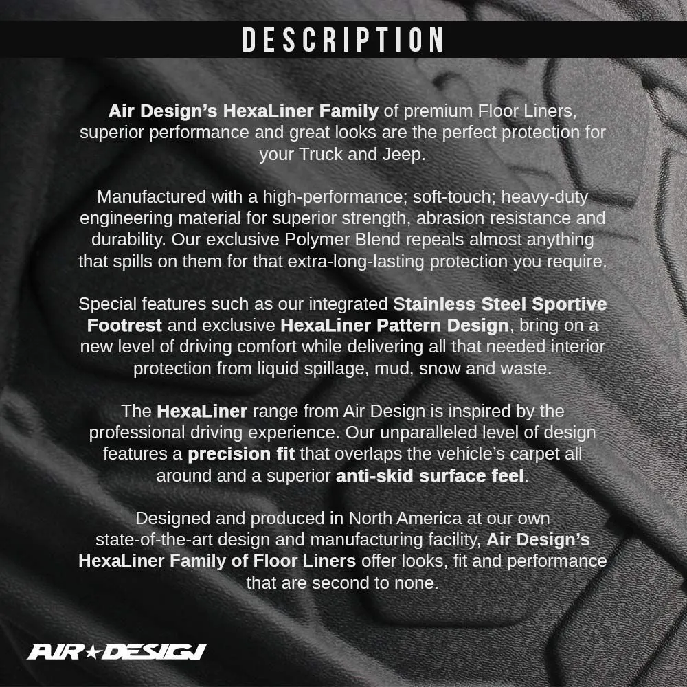 Air Design Floor Liner Set For Tacoma (2016-2023)
