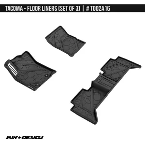 Air Design Floor Liner Set For Tacoma (2016-2023)