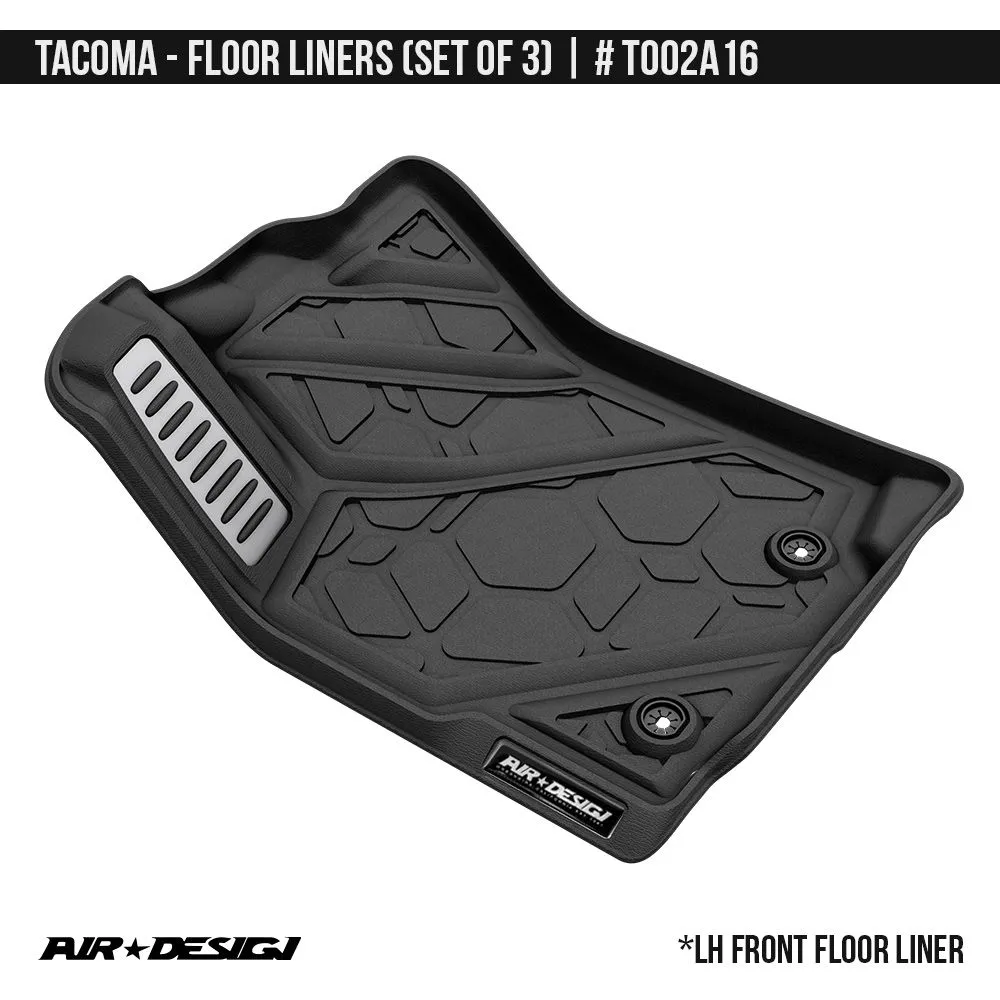 Air Design Floor Liner Set For Tacoma (2016-2023)