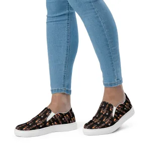 AJBeneficial Entourage Women’s slip-on canvas shoes on Black