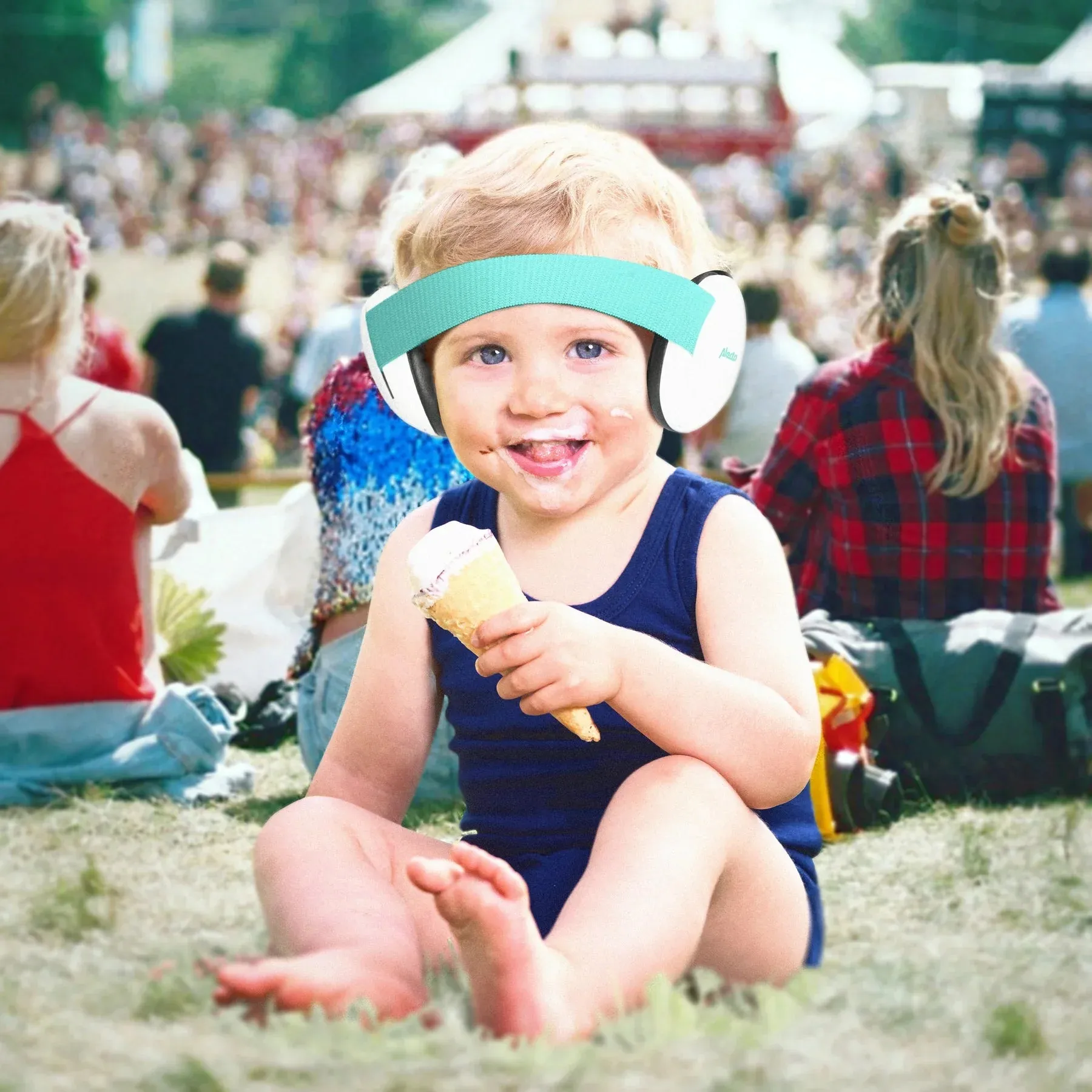 Alecto BV-72 Baby & toddler hearing protection | White /mint green