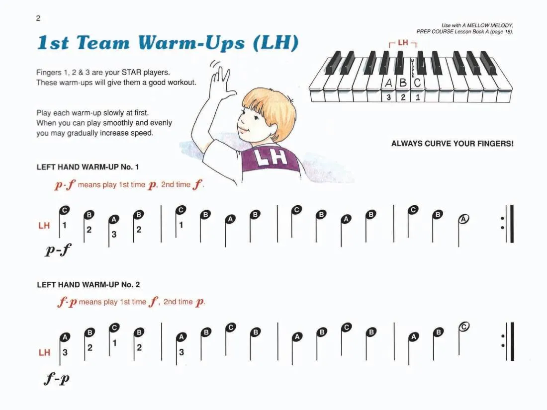 Alfred's Prep Course - Technic Book (Level A) For the Young Beginner