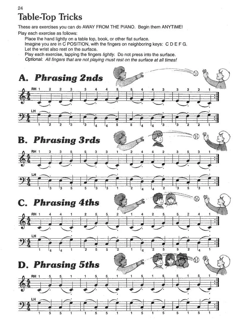 Alfred's Prep Course - Technic Book (Level F) For the Young Beginner