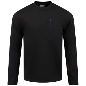 Alonso Crew Neck Jacquard Knit Sweatshirt Black - SS24