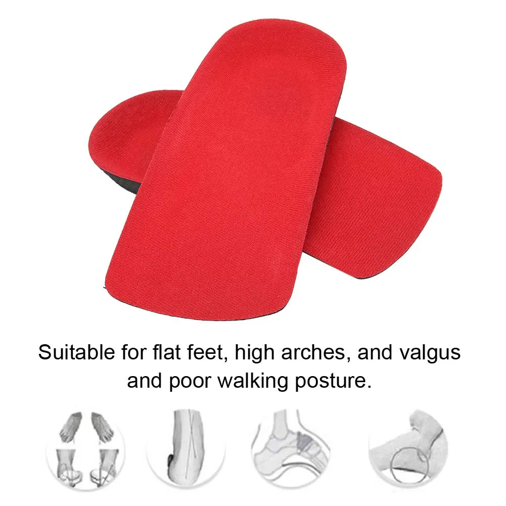 Anti‑Slip Insole, ANGGREK Anti‑Slip Height Increase Insole Breathable Shock‑Absorption Arch Support Shoe Pad Orthopedic Foot Inserts(S) S