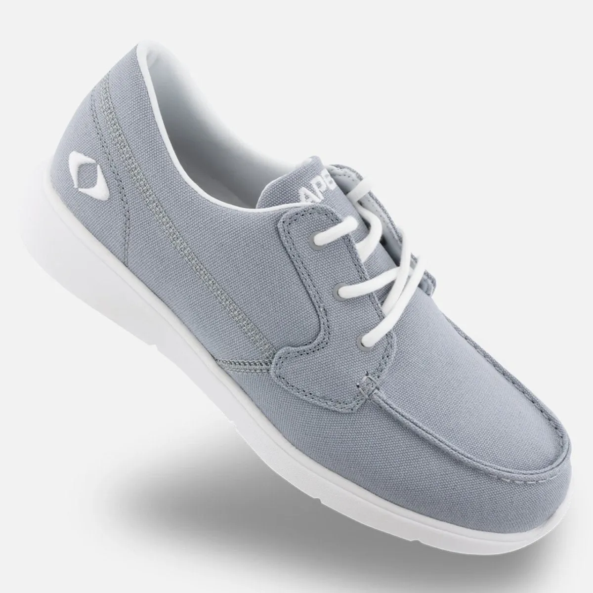 Apex X2250M Men's Moc Toe Lace Canvas Loafer In Grey