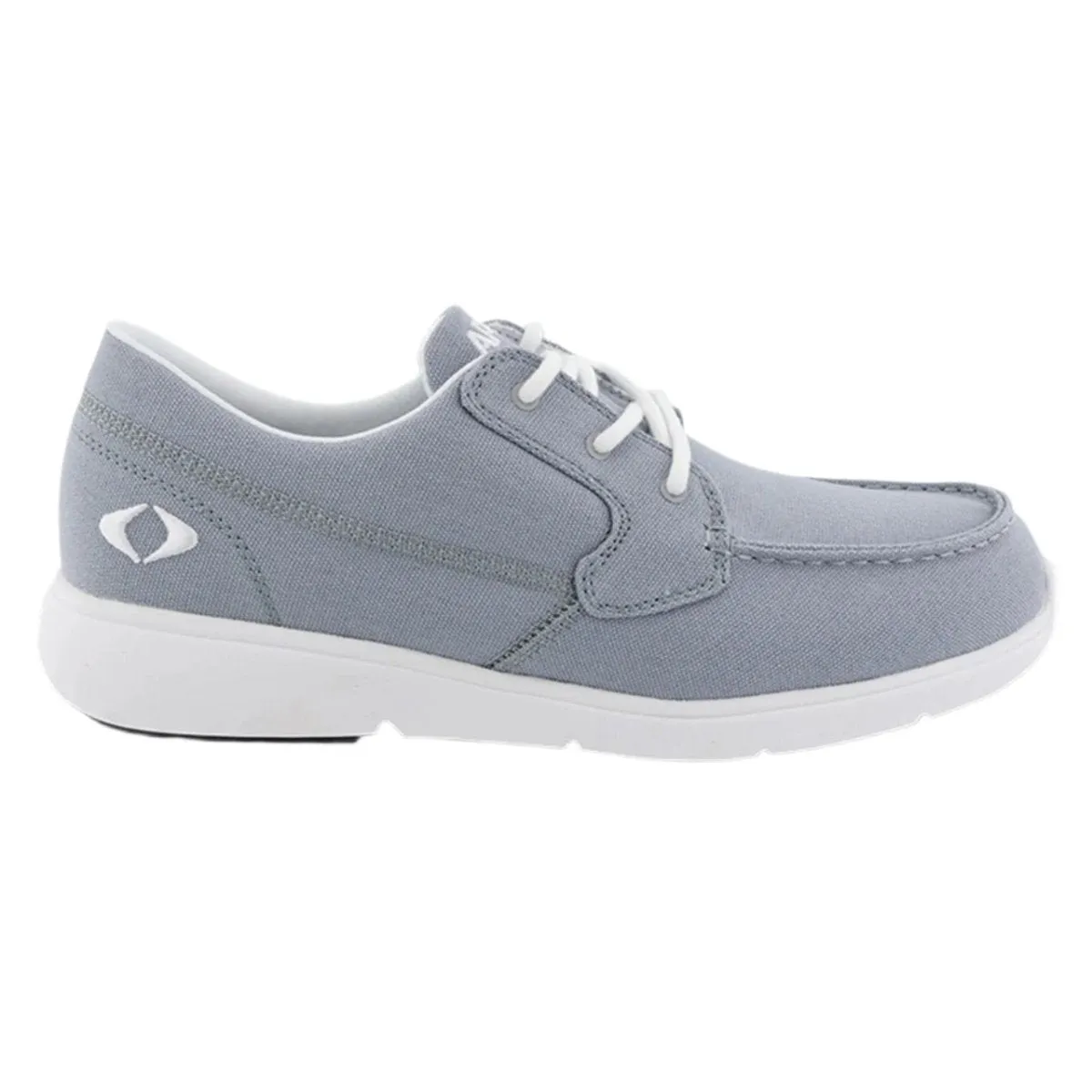Apex X2250M Men's Moc Toe Lace Canvas Loafer In Grey