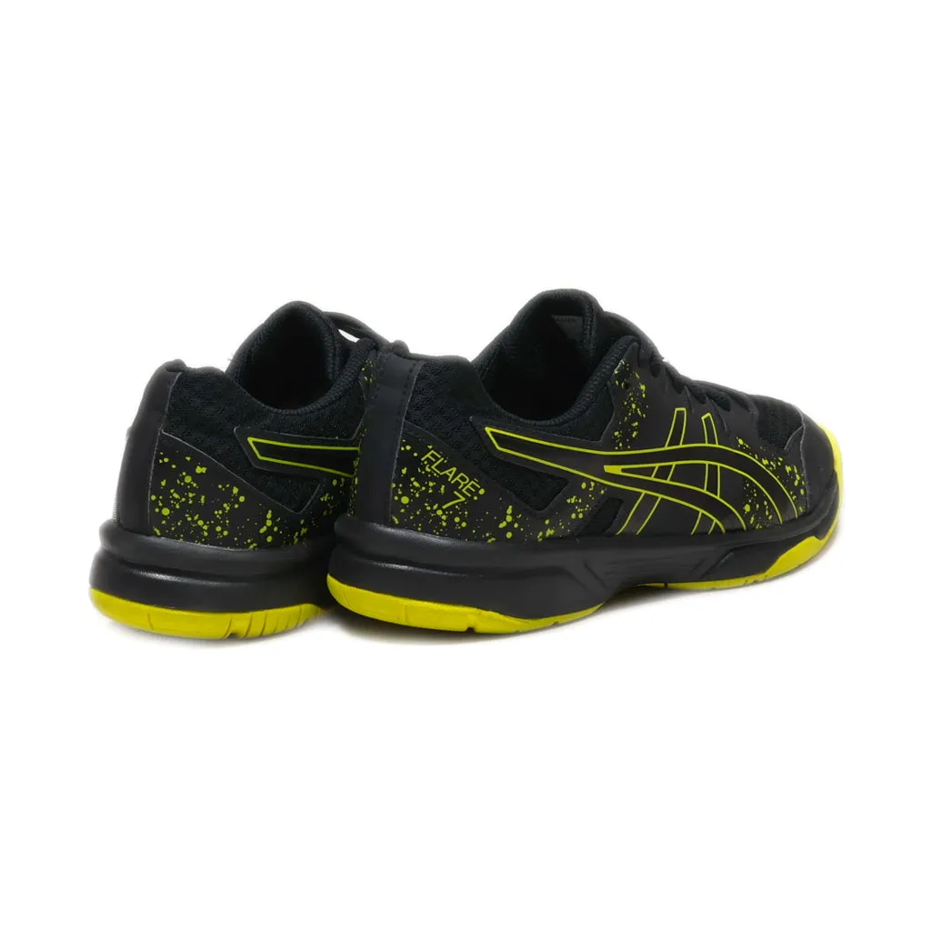 Asics Flare 7 Sport Shoes Leather Black Colour For Women