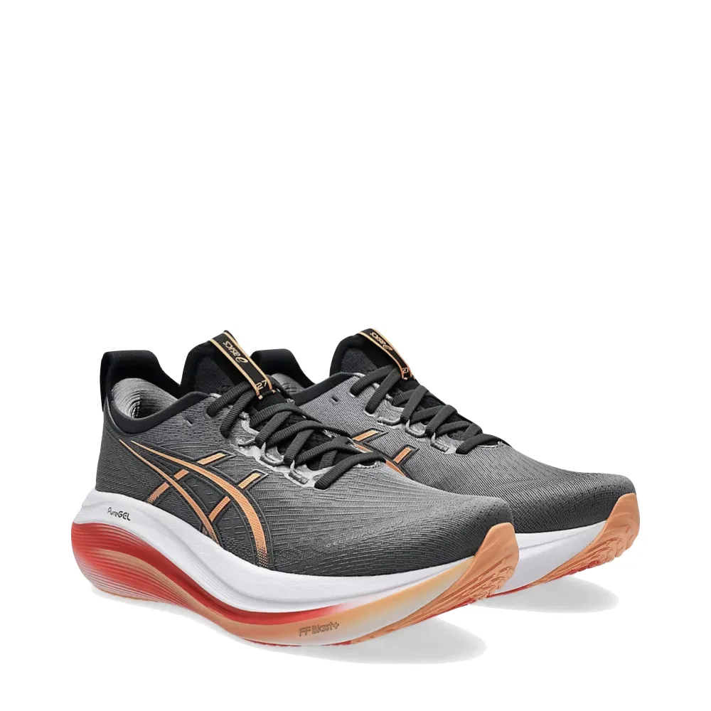 Asics Men's Gel-Nimbus 27 Sneaker in Carbon/Mojave