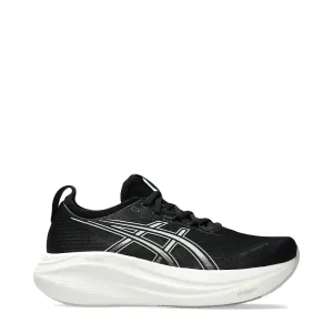 Asics Women's Gel Nimbus 27 Sneaker in Black/Lake Grey