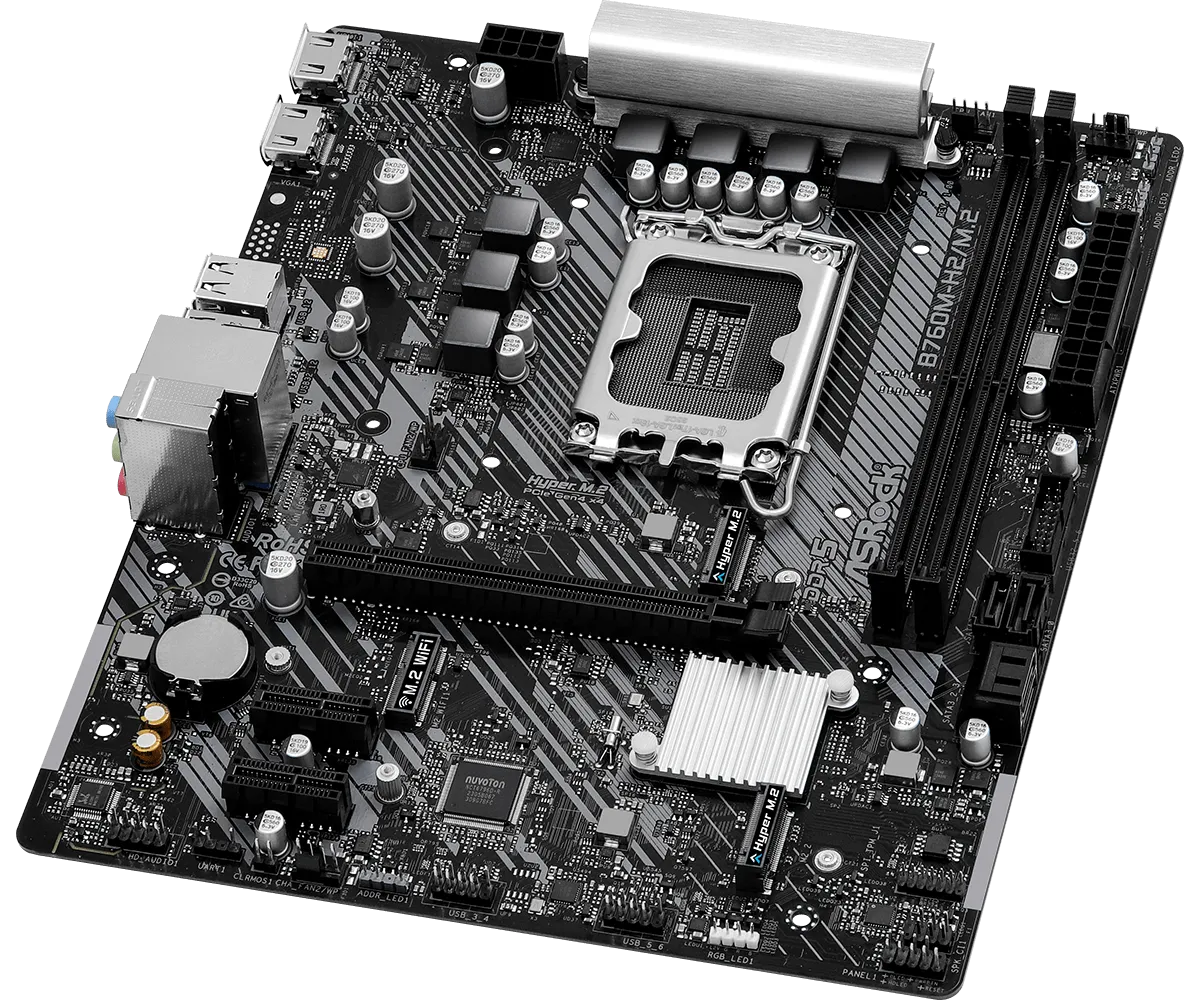 ASRock B760M-H2/M.2 DDR5,LGA 1700 mATX Motherboard