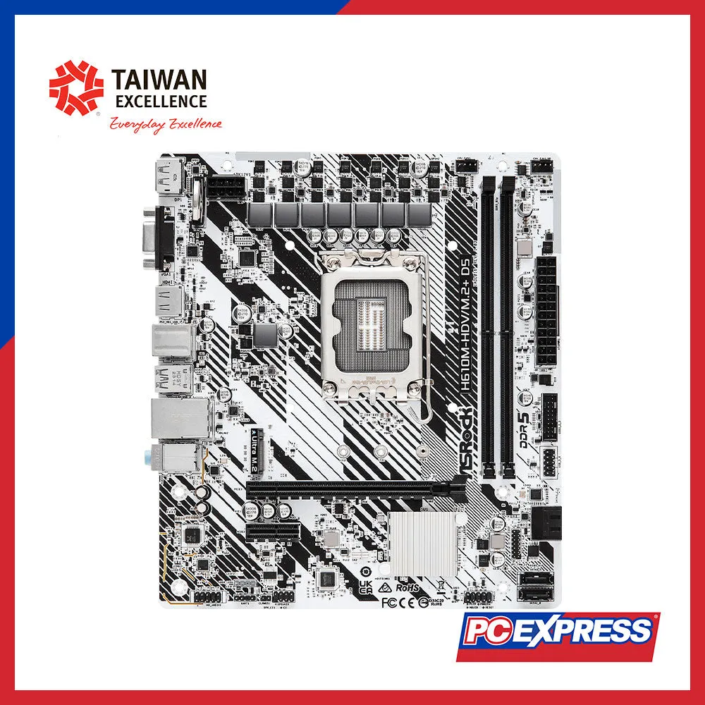 ASROCK H610M-HDV/M.2 D5 mATX Motherboard