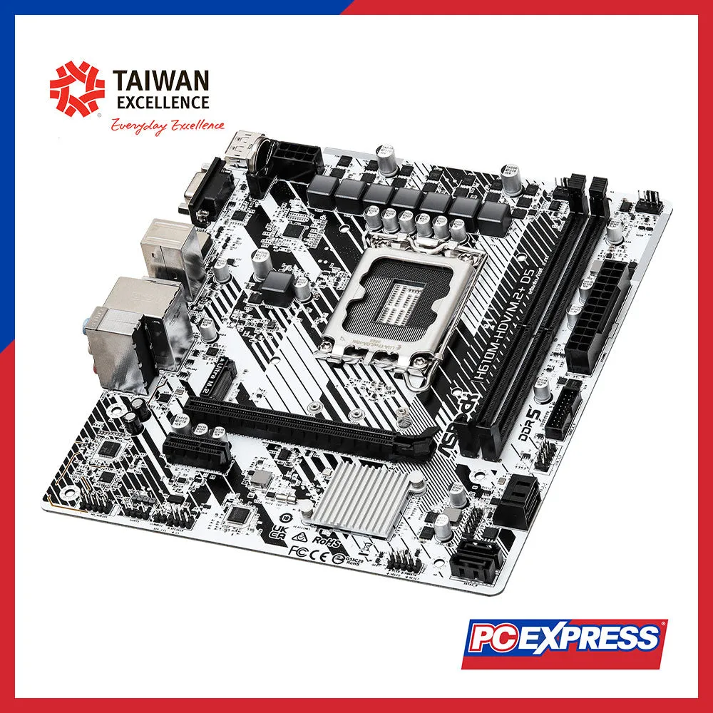 ASROCK H610M-HDV/M.2 D5 mATX Motherboard