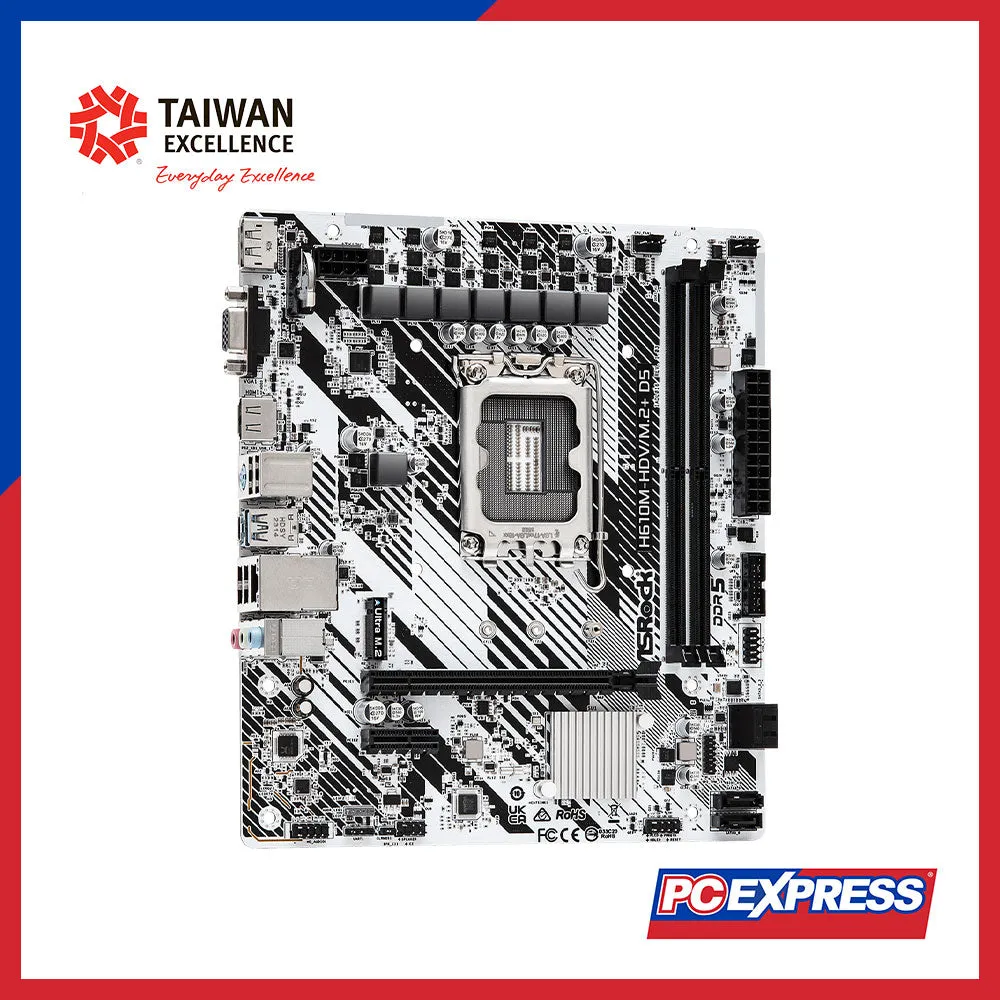 ASROCK H610M-HDV/M.2 D5 mATX Motherboard