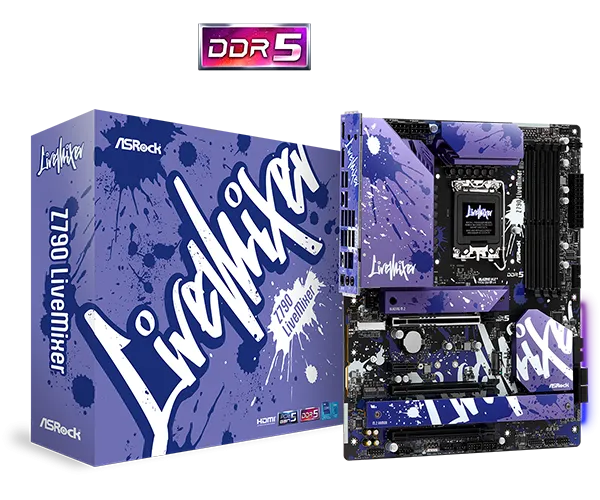 ASRock Z790 LiveMixer DDR5,LGA 1700 ATX Motherboard