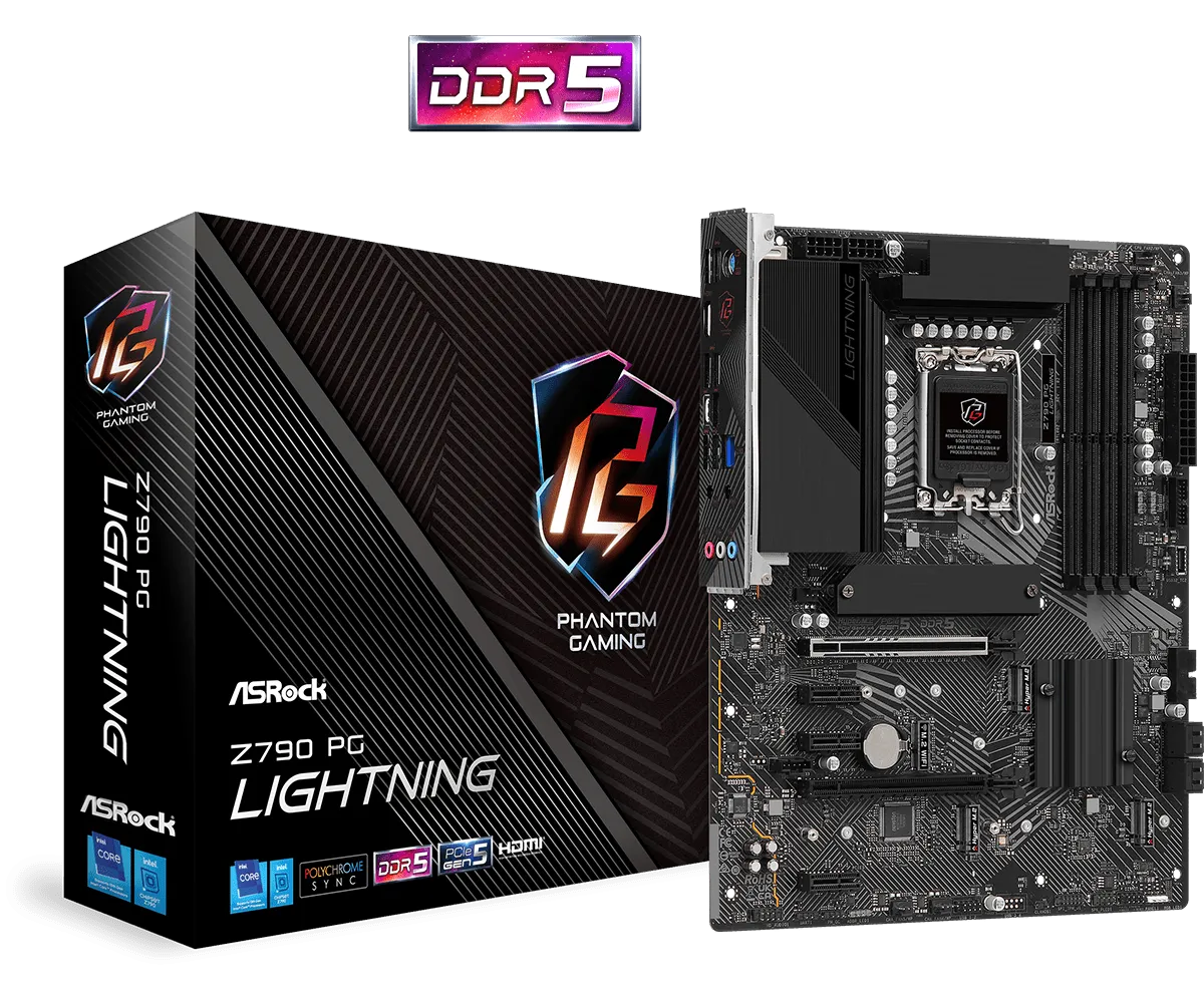 ASRock Z790 PG Lightning DDR5,LGA 1700 ATX Motherboard