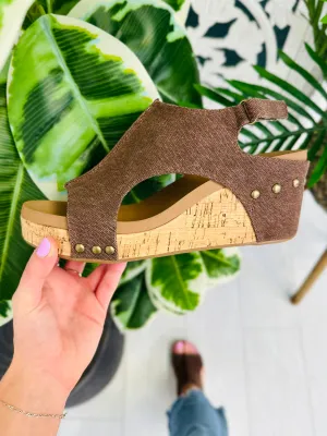 Attitude Upgrade Wedges In Washed Brown