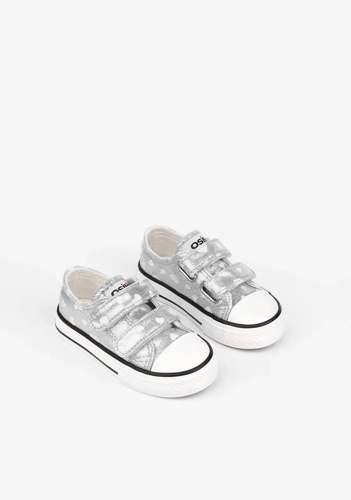 Baby's Silver Glows In The Dark Sneakers
