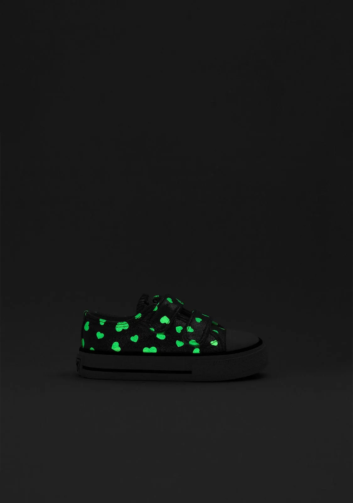 Baby's Silver Glows In The Dark Sneakers