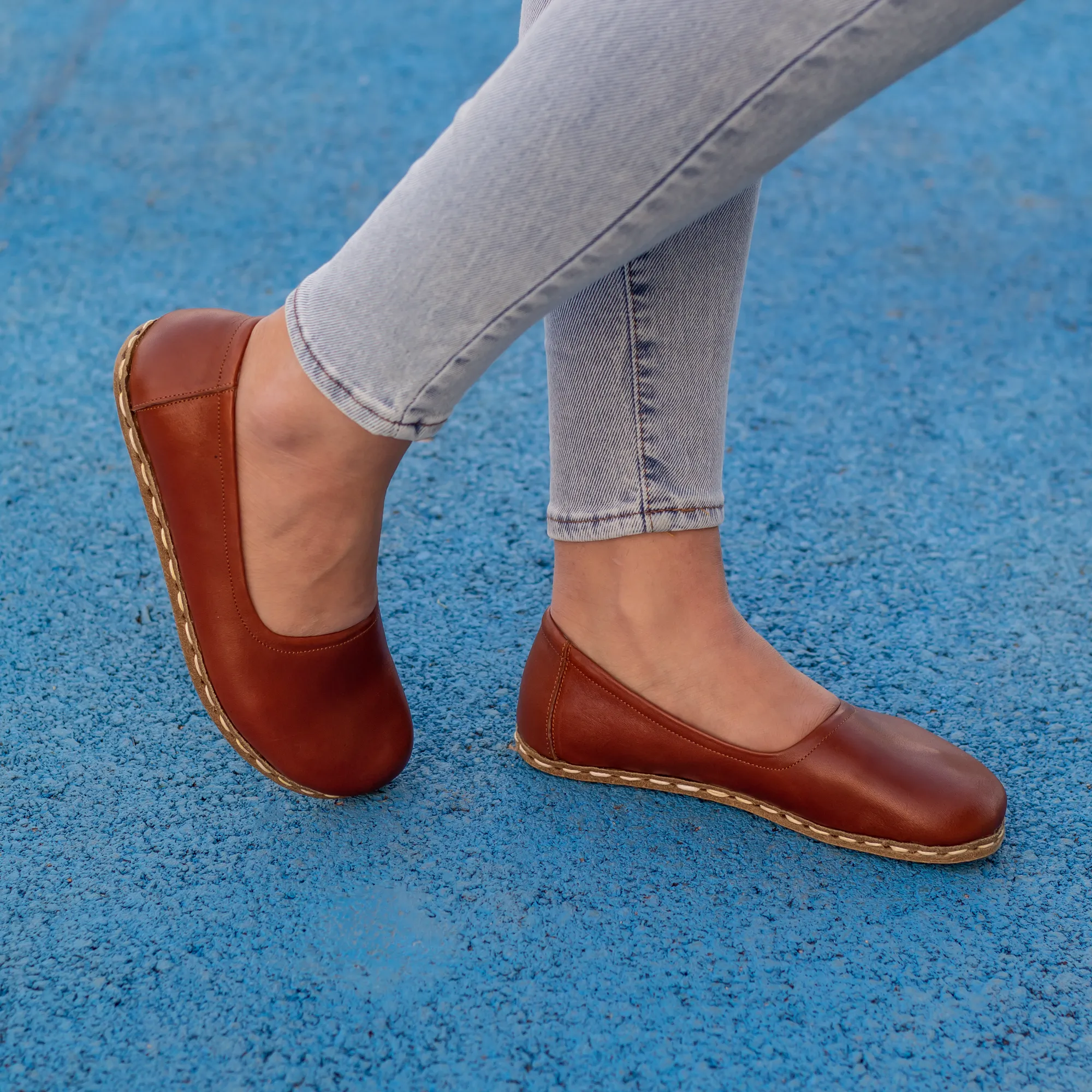 Barefoot Flat Shoes Tornado Brown for Women