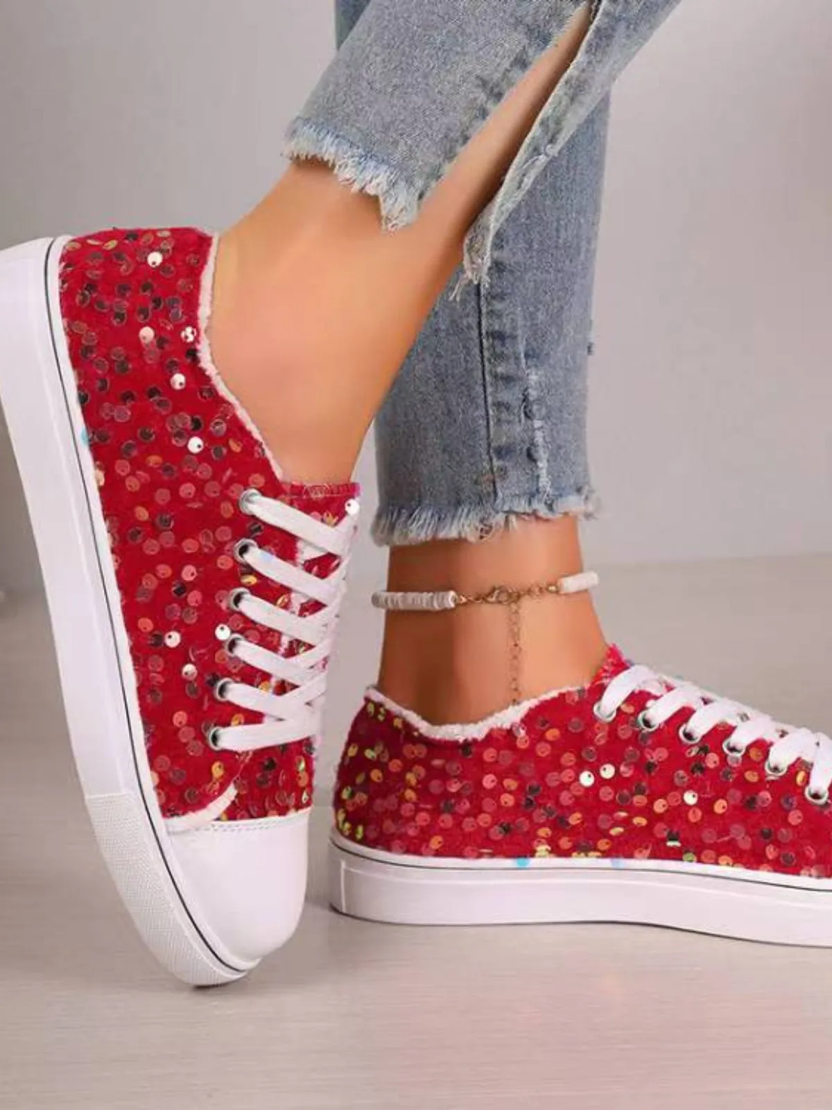 BE. Shoe Hyfe Sequin Sneakers