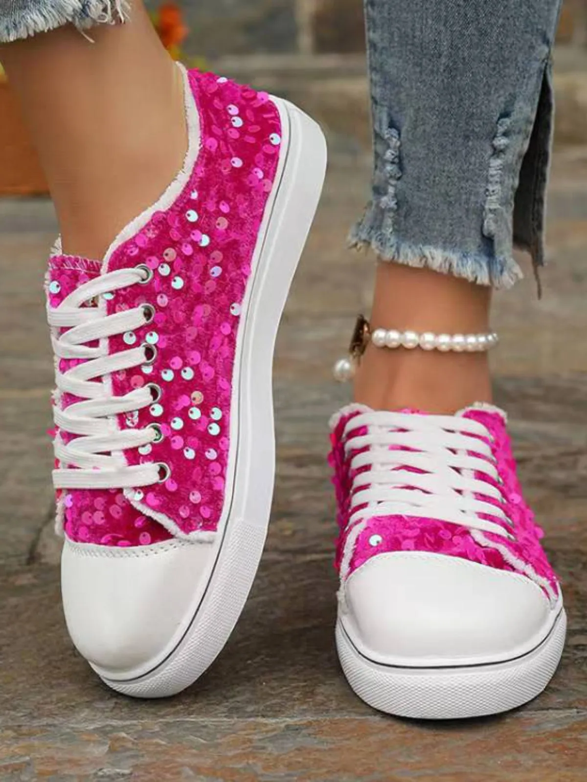 BE. Shoe Hyfe Sequin Sneakers