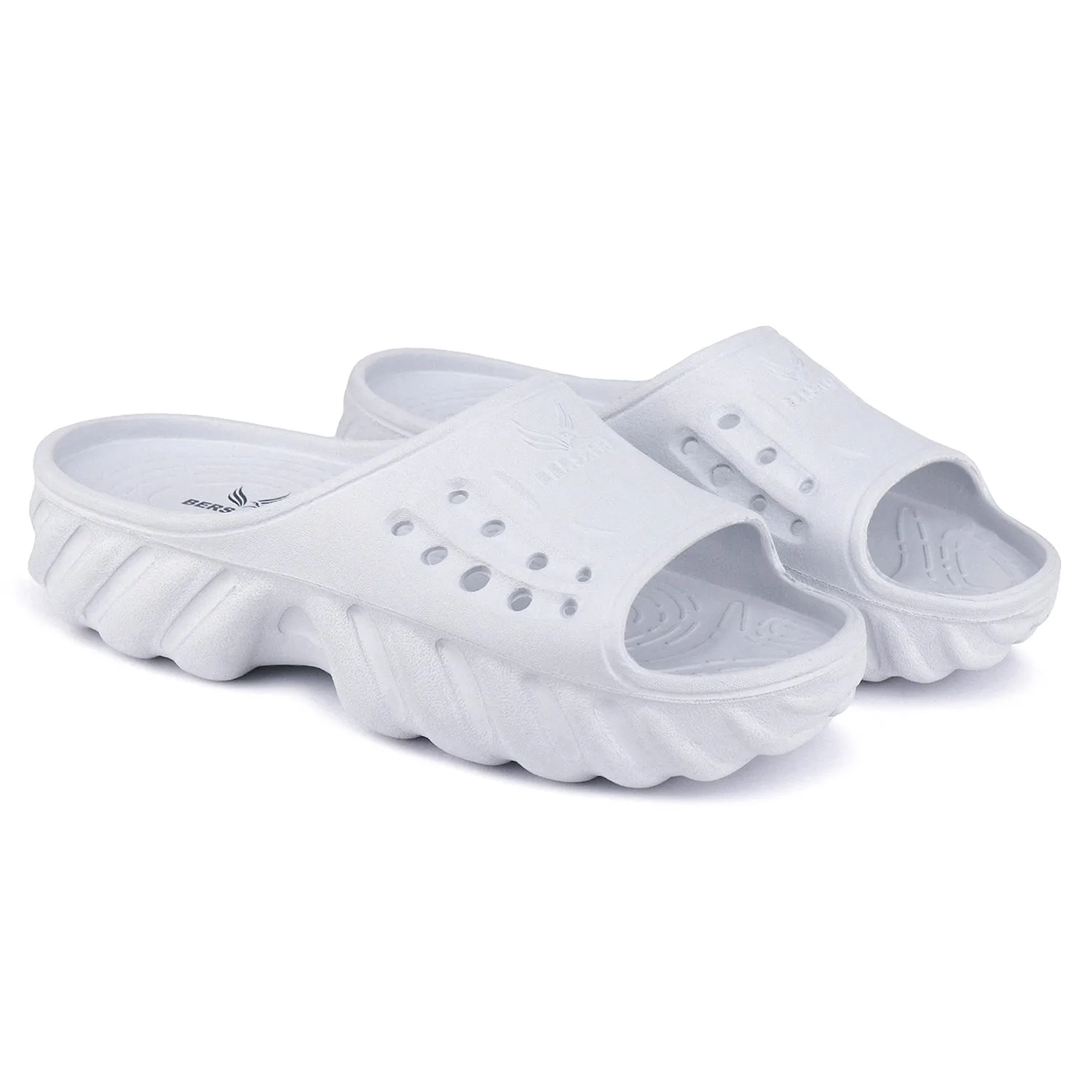 Bersache Extra Soft Classic Casual with  Regular wear with Ultra Soft & Flexibility Technology Flip Flop for Men's & Boy's (6173-White)
