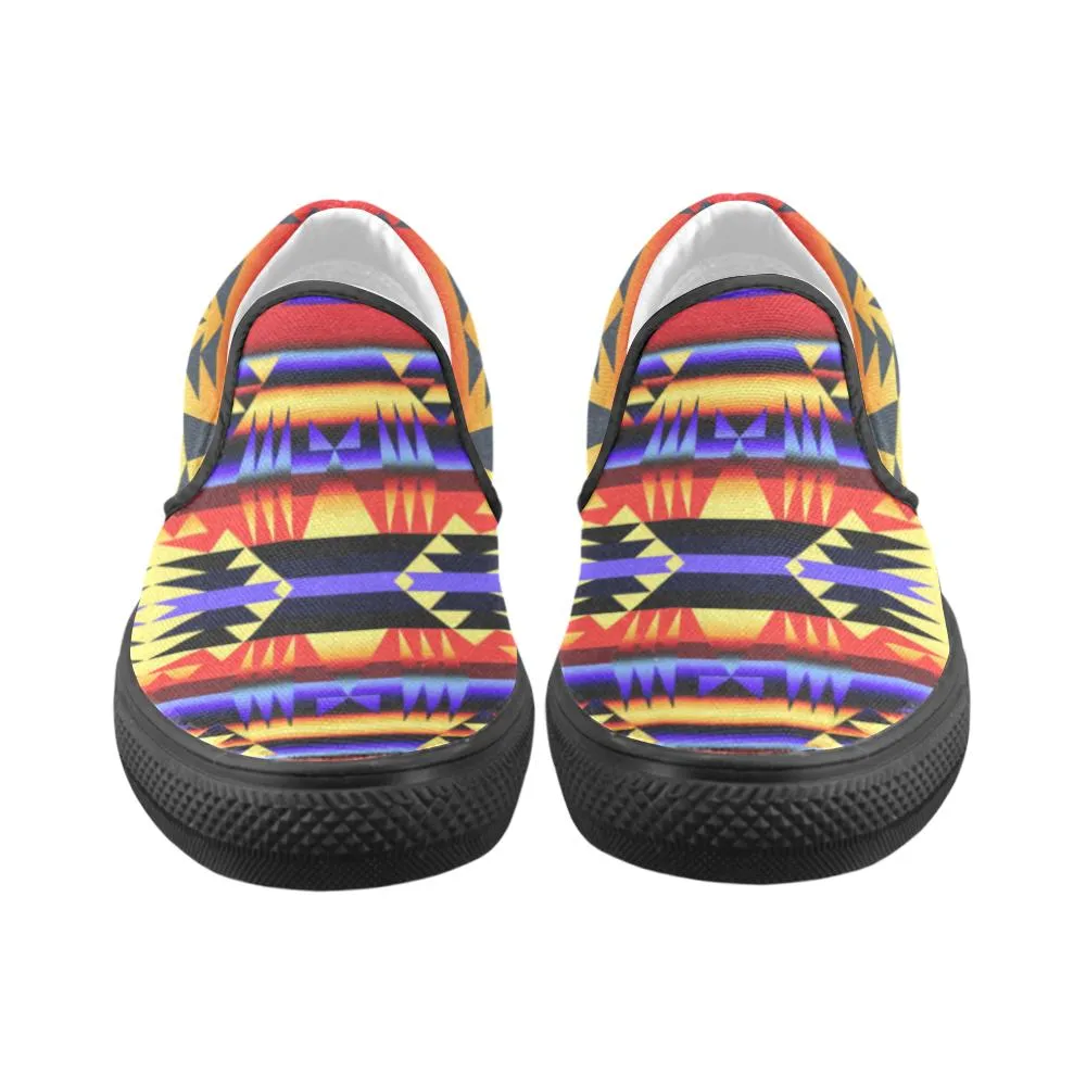 Between the San Juan Mountains Men's Unusual Slip-on Canvas Shoes