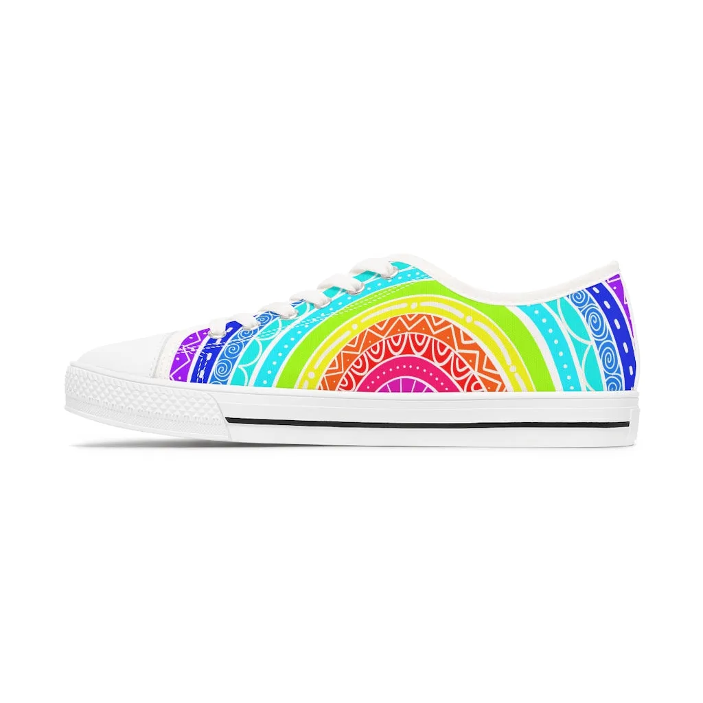 Big Rainbow Women's Low Top Sneakers