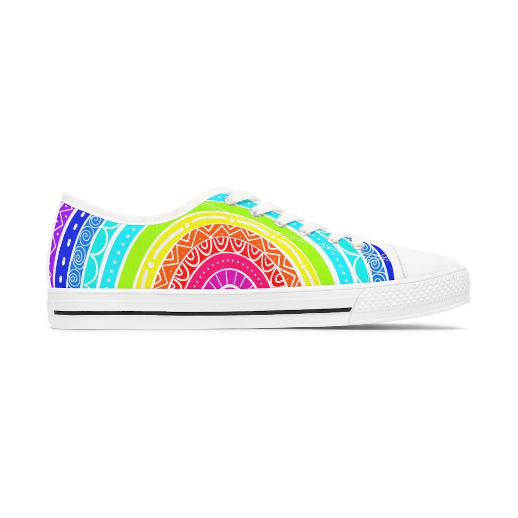 Big Rainbow Women's Low Top Sneakers