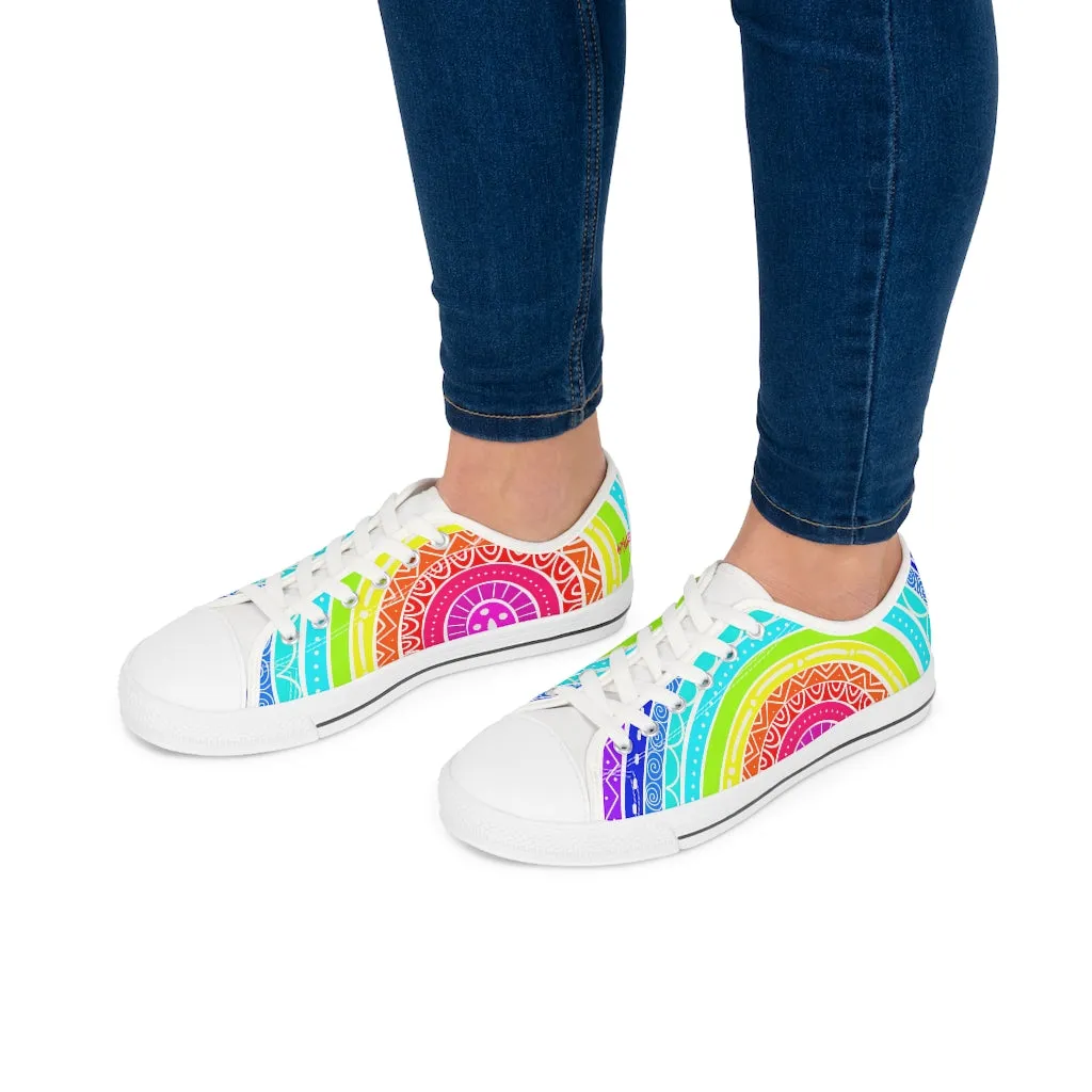Big Rainbow Women's Low Top Sneakers