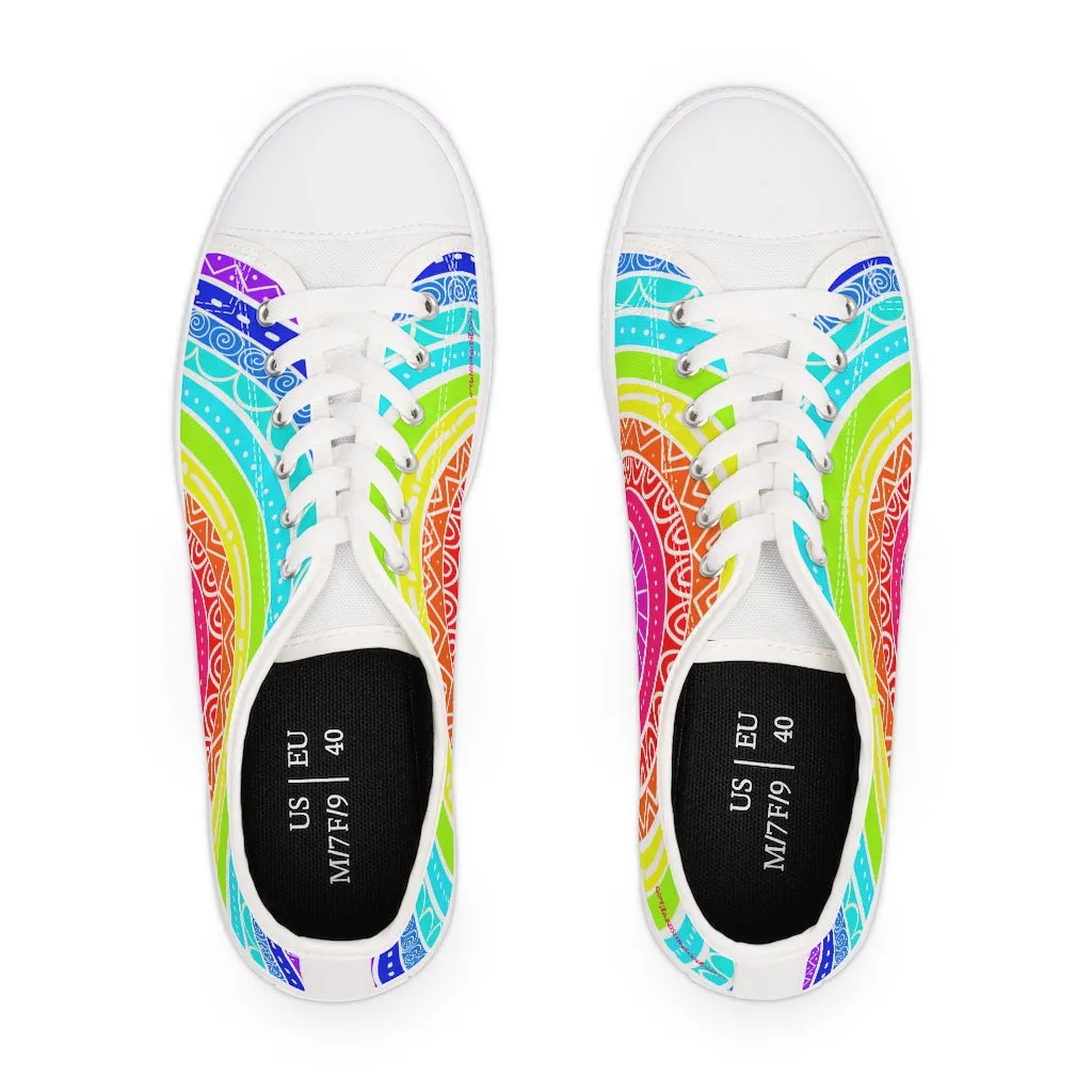 Big Rainbow Women's Low Top Sneakers