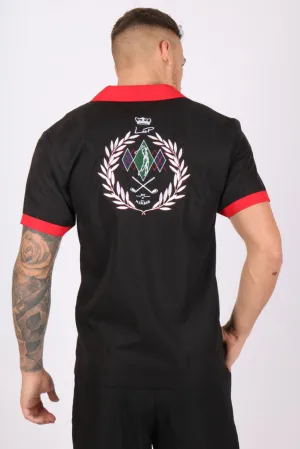 Black Golf Club Embroidered Shirt