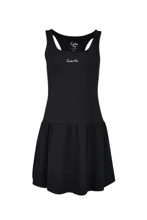 Black Women's Flippy Racer-Backed Dress