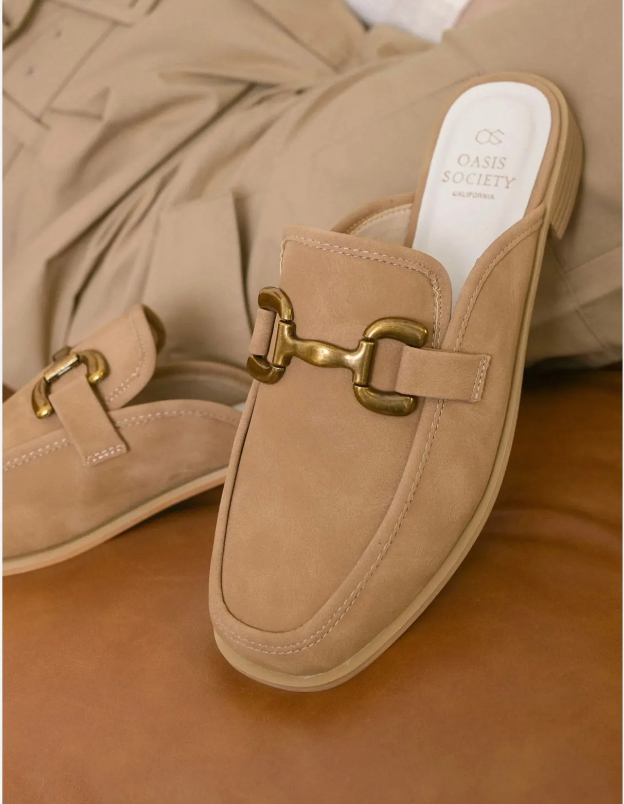 Blakely - Camel Loafer Mule