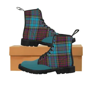 Blue Red Men's Martin Boots by Robert Bowen