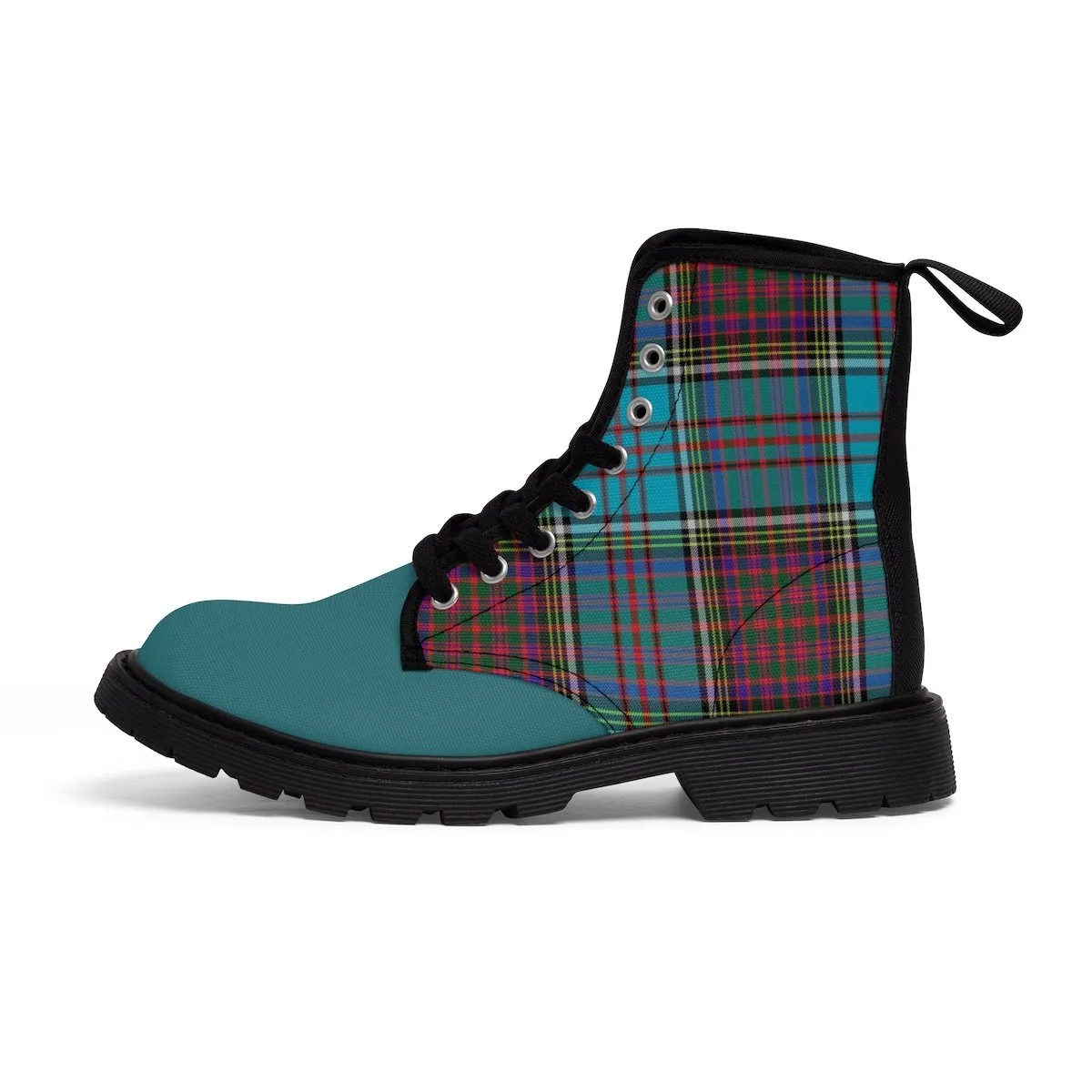 Blue Red Men's Martin Boots by Robert Bowen