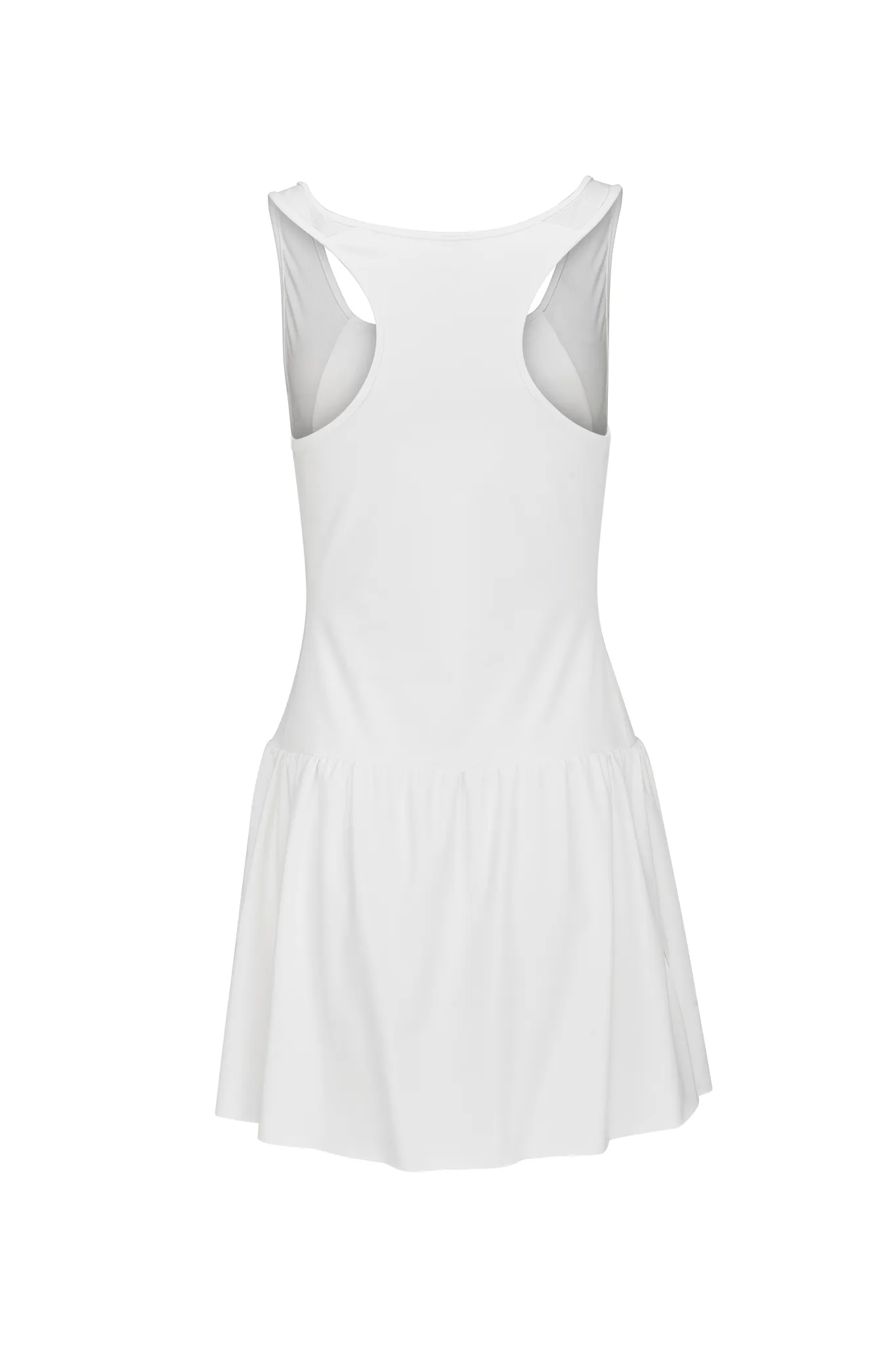 Bright White Women's Flippy Racer-Backed Dress