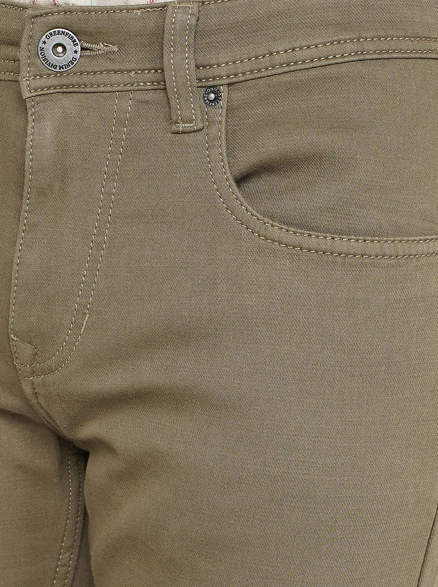 Brown Washed Urban Fit Jeans | Greenfibre