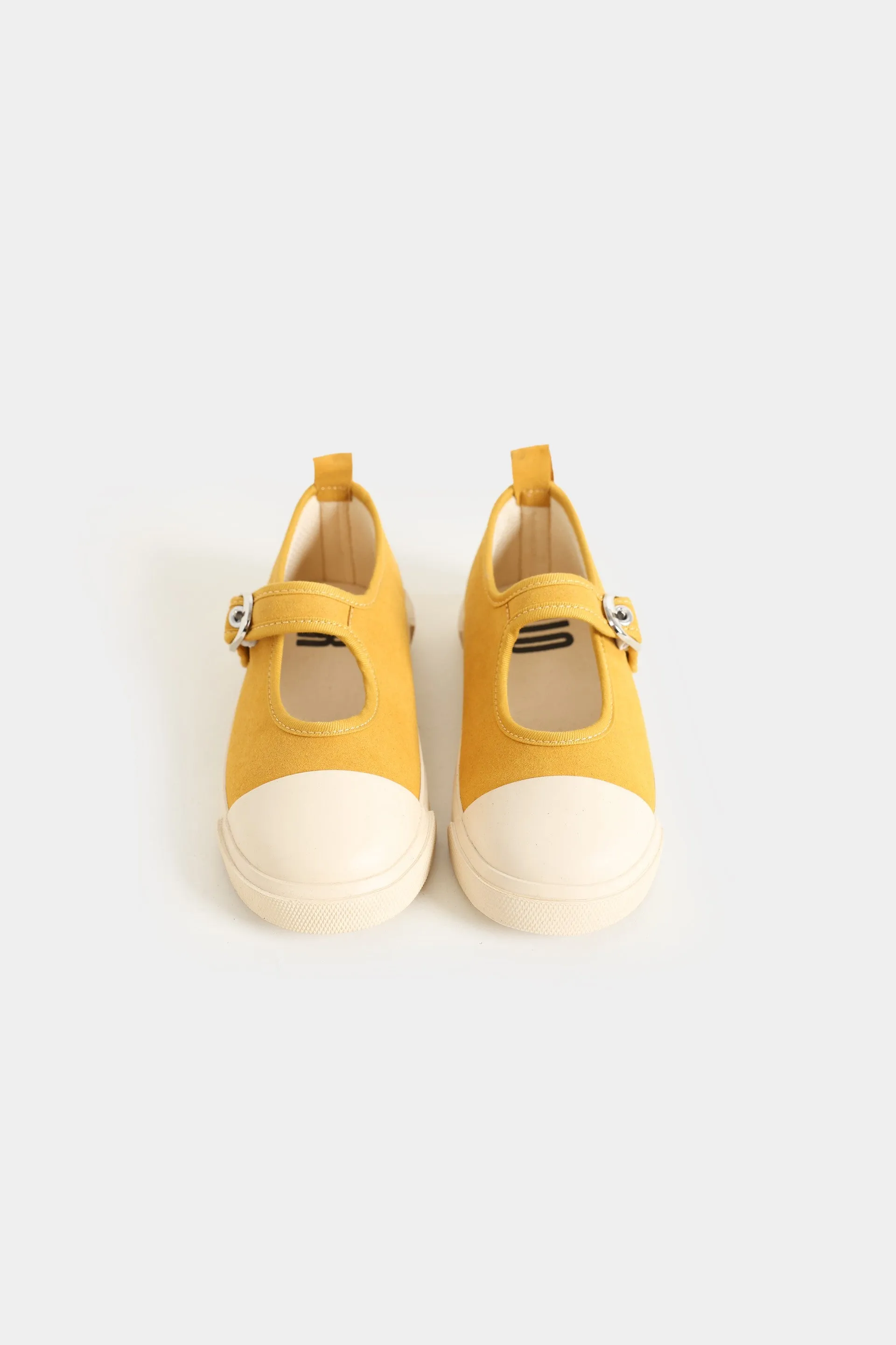 Canvas Buckle-Up Flats
