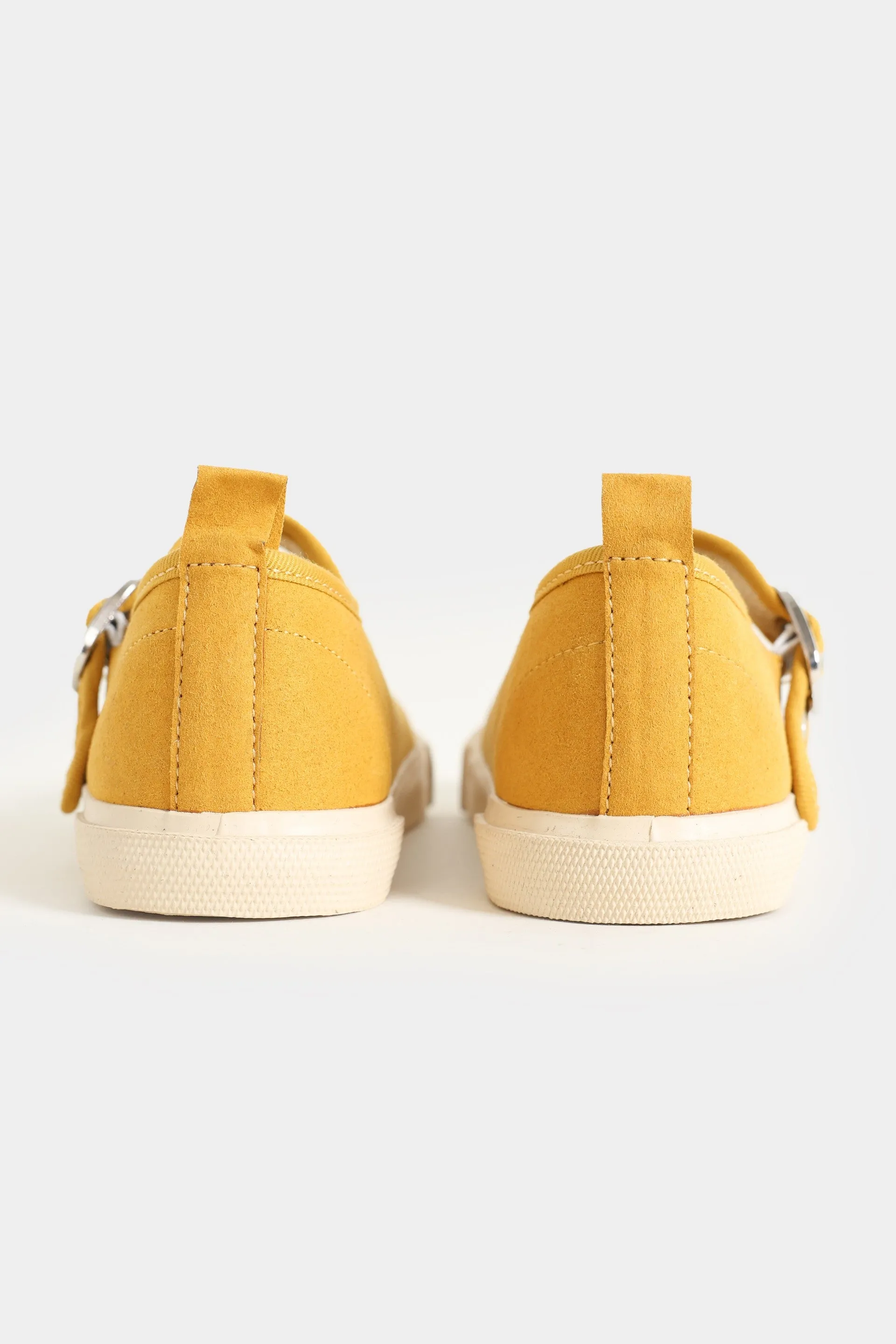 Canvas Buckle-Up Flats