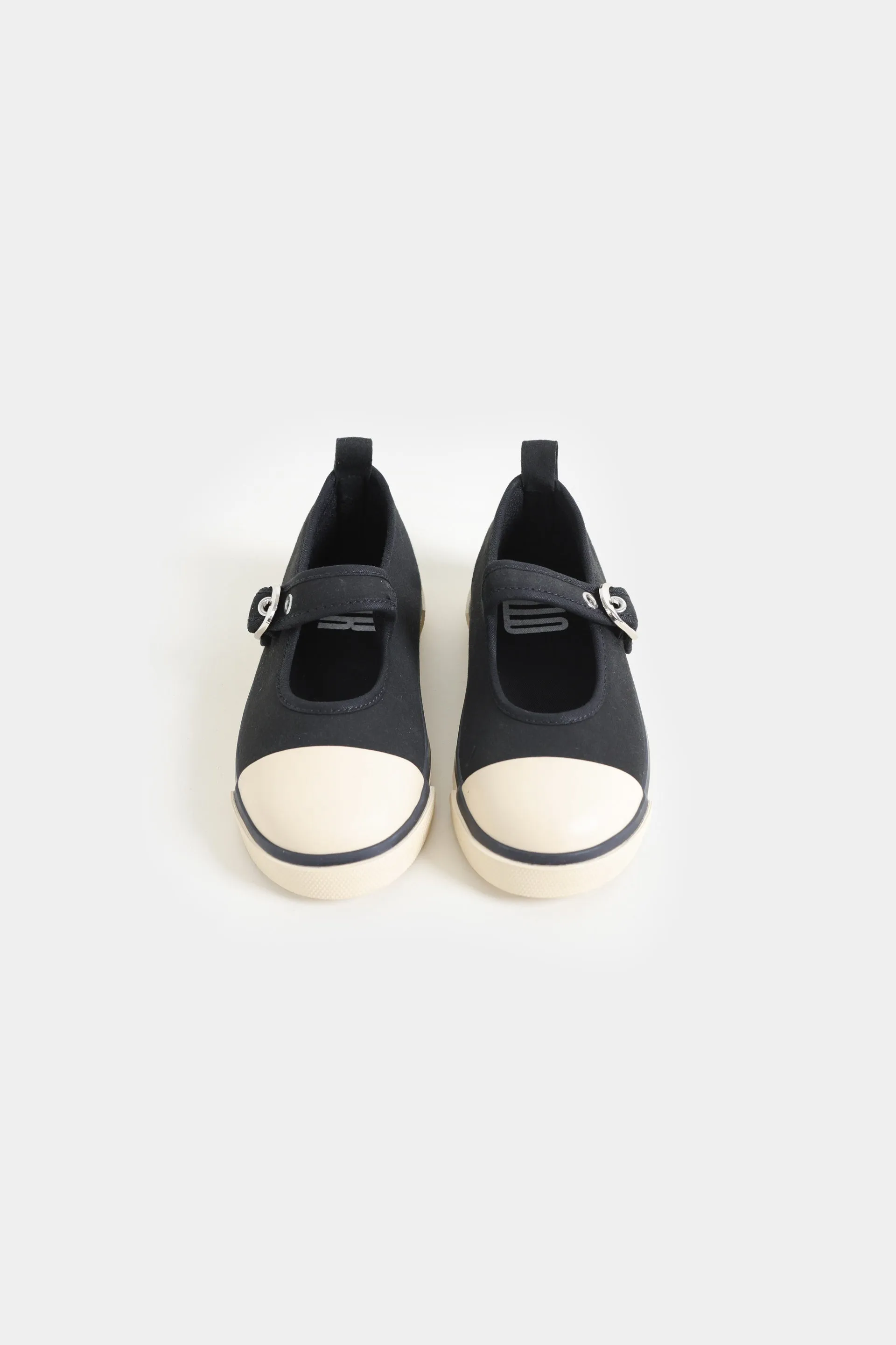 Canvas Buckle-Up Flats