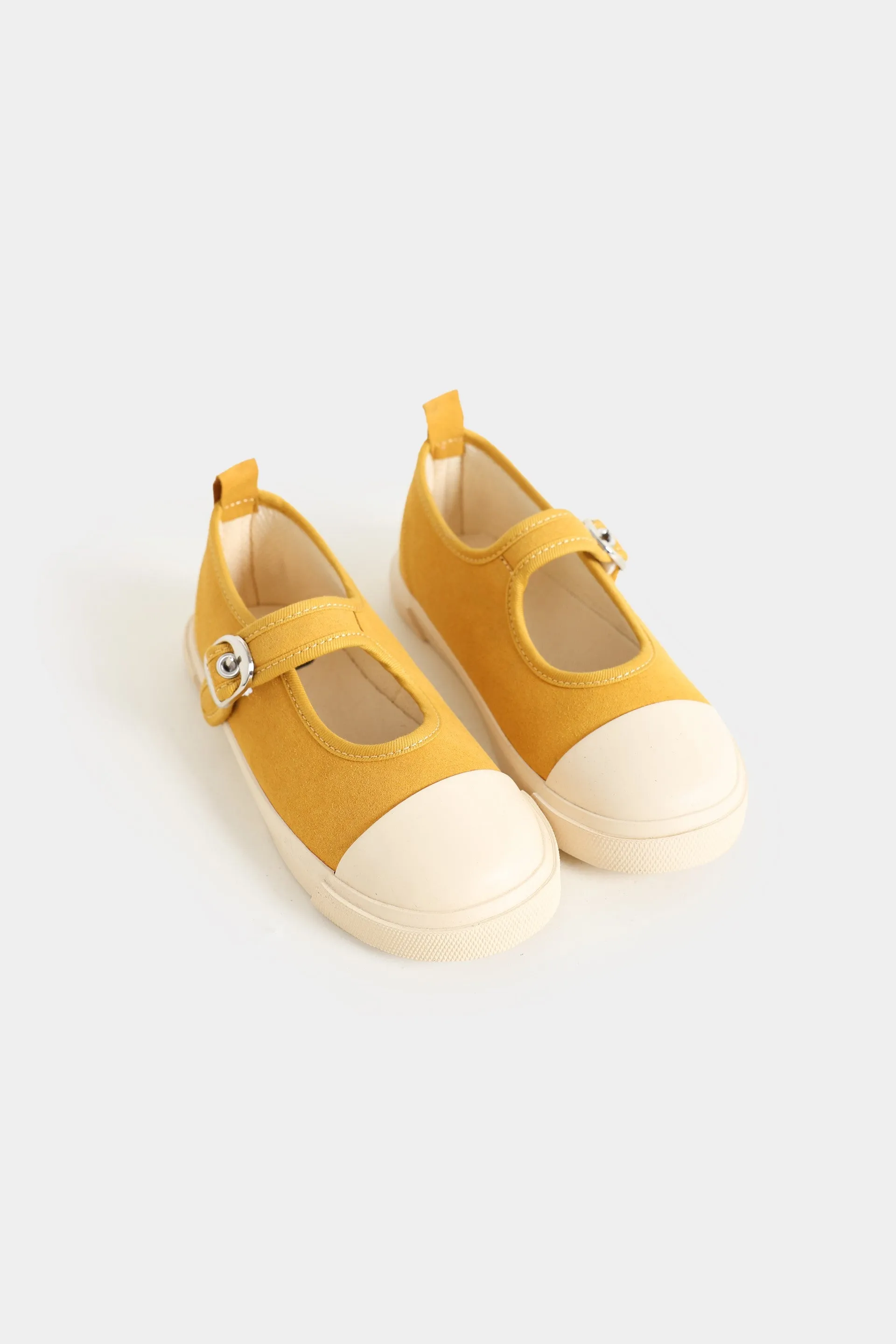 Canvas Buckle-Up Flats